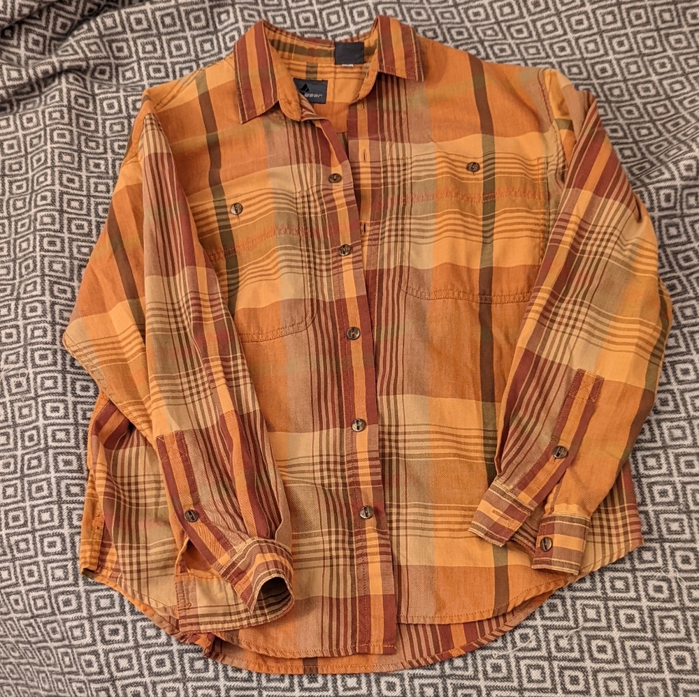 Vtg LizWear plaid shirt